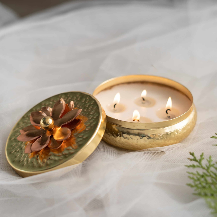 Gold candle