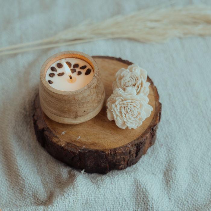 Coffee bowl candles