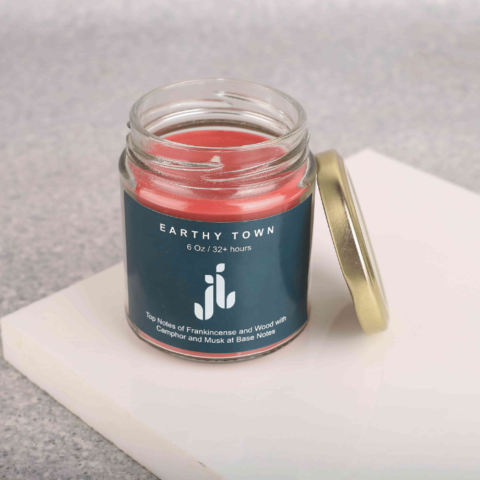 camphor scented soy candle
