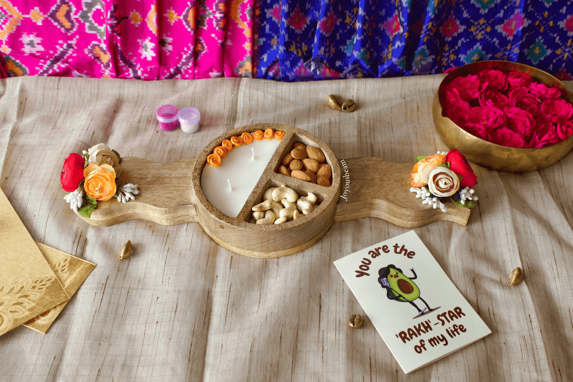 Rakshabandhan rakhi dry fruits platter