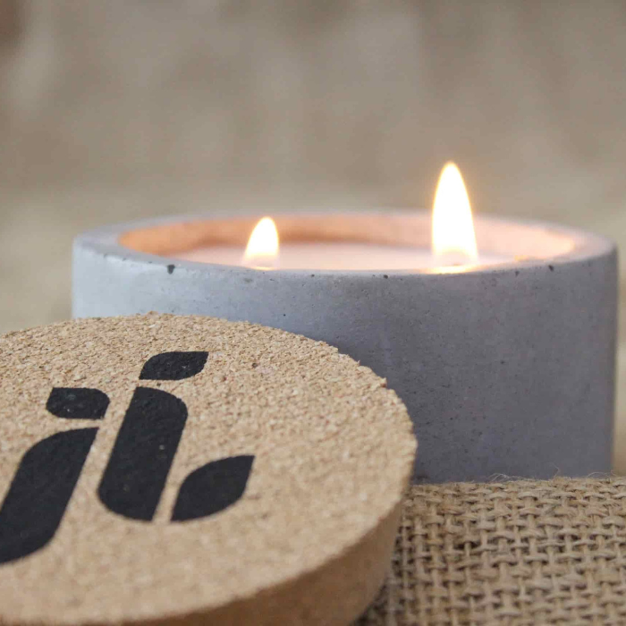 Concrete candle