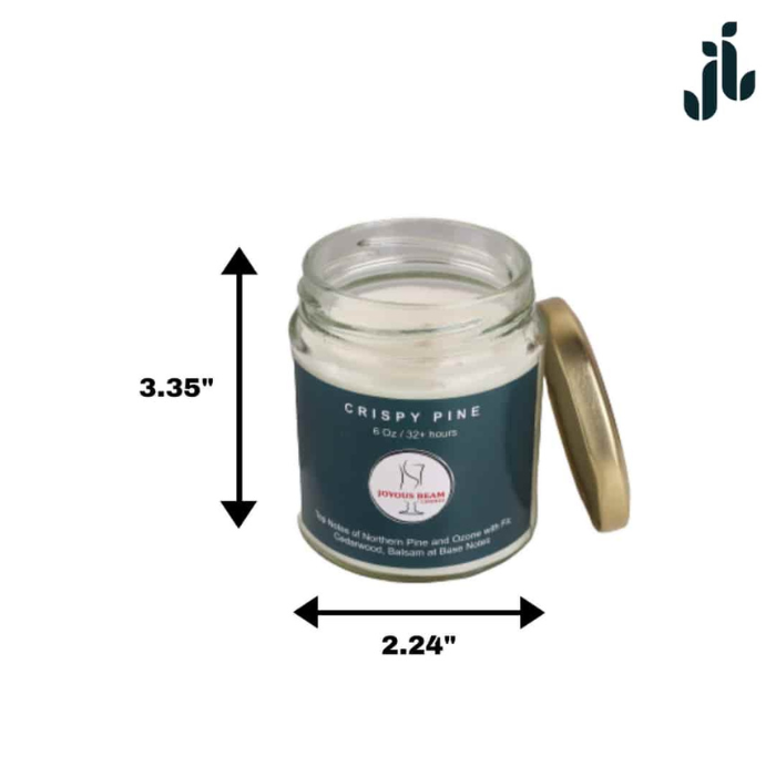white scented soy candle